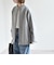 《予約》PURE WOOL ボトルネック コクーン ジップ ミディ コート