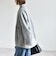 《予約》PURE WOOL ボトルネック コクーン ジップ ミディ コート