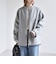 《予約》PURE WOOL ボトルネック コクーン ジップ ミディ コート