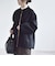 《予約》PURE WOOL ボトルネック コクーン ジップ ミディ コート