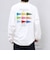 SNOOPY コラボ ヴィンテージライク ペナント グラフィック プリント Tシャツ(ロンT)◆