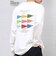 SNOOPY コラボ ヴィンテージライク ペナント グラフィック プリント Tシャツ(ロンT)◆