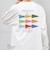 SNOOPY コラボ ヴィンテージライク ペナント グラフィック プリント Tシャツ(ロンT)◆