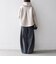 《予約》【WEB限定】キルティング コンビ フーディー ジップ ブルゾン
