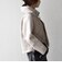 《予約》【WEB限定】キルティング コンビ フーディー ジップ ブルゾン