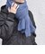 ウール混 リブ編み ニット ビッグ マフラー◆