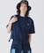 アウトラインクロッククルーネック半袖Tシャツ