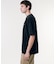 配色リブニットインディゴ鹿の子 半袖Tシャツ