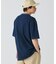 配色リブニットインディゴ鹿の子 半袖Tシャツ