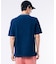 配色リブニットインディゴ鹿の子 半袖Tシャツ