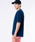 配色リブニットインディゴ鹿の子 半袖Tシャツ