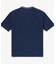 配色リブニットインディゴ鹿の子 半袖Tシャツ