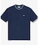 配色リブニットインディゴ鹿の子 半袖Tシャツ