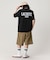 ヘビーウェイト オーバーサイズバックプリントベーシック半袖Tシャツ