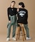 オーバーサイズ PARISロゴ ヘビーウェイト 長袖Tシャツ / ロンT
