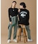 オーバーサイズ PARISロゴ ヘビーウェイト 長袖Tシャツ / ロンT
