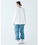 ヘビーウェイト スリーブプリント ロングリブスリーブTシャツ