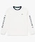 ヘビーウェイト スリーブプリント ロングリブスリーブTシャツ