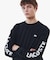 ヘビーウェイト スリーブプリント ロングリブスリーブTシャツ