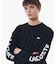 ヘビーウェイト スリーブプリント ロングリブスリーブTシャツ