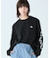 ヘビーウェイト スリーブプリント ロングリブスリーブTシャツ