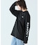 ヘビーウェイト スリーブプリント ロングリブスリーブTシャツ
