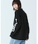 ヘビーウェイト スリーブプリント ロングリブスリーブTシャツ