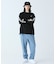 ヘビーウェイト スリーブプリント ロングリブスリーブTシャツ