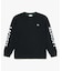 ヘビーウェイト スリーブプリント ロングリブスリーブTシャツ