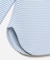 ラウンドヘム 配色リブカラー ワッフルボーダーロングスリーブTシャツ