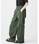 アシンメトリー ワイドストレート カーゴポケットパンツ