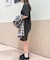 L.12.12アレンジ ガゼット付き鹿の子地 半袖Tシャツ