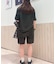 L.12.12アレンジ ガゼット付き鹿の子地 半袖Tシャツ