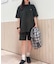 L.12.12アレンジ ガゼット付き鹿の子地 半袖Tシャツ