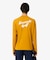 ラコステゴルフバックプリントウルトラドライロングスリーブTシャツ
