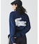【オンライン限定】LACOSTE オーバーサイズ バックプリント ロングスリーブTシャツ