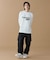 【オンライン限定】LACOSTE 鹿の子オーバーサイズプリント ロングスリーブTシャツ