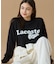【オンライン限定】LACOSTE 鹿の子オーバーサイズプリント ロングスリーブTシャツ