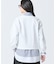 クロップド丈 バルーンスリーブ ギャザー ロングスリーブTシャツ
