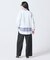 クロップド丈 バルーンスリーブ ギャザー ロングスリーブTシャツ