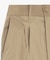 ウエストギャザーストレッチ ダブルタックワイドパンツ