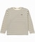 スクエアネックボーダー長袖Tシャツ