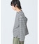 スクエアネックボーダー長袖Tシャツ
