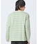 スクエアネックボーダー長袖Tシャツ