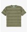 オーバーサイズ パイル地切り替え同色ボーダーTシャツ