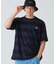 オーバーサイズ パイル地切り替え同色ボーダーTシャツ