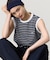 ノースリーブボーダーTシャツ