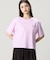 クロップド丈 ピグメントダイTシャツ