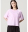クロップド丈 ピグメントダイTシャツ
