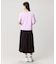 クロップド丈 ピグメントダイTシャツ